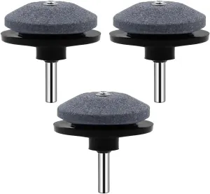 Lawnmower Dull Blade Sharpener, 2024 New Lawn Blade Sharpener Universal Blade Sharpeners Rotary Lawn Mower Sharpener (Black 3 PCS)