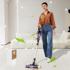10 Pack Dust Bags or Eureka Stylus Elite NEC490BL NEC490SE NEC410BK Cordless Stick Vacuum Cleaner, 3L large Capacity Replacement Dust Bag