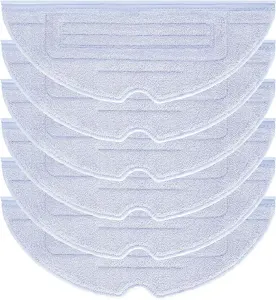 6 Pcs Mop Cloth Pad or  S7 / S7+ / S7 MaxV / S7 MaxV Plus / S7 MaxV Ultra / S7 Pro Ultra / S8 / S8+ Robot Vacuum Microiber VibraRise Mopping Pad Replacement Accessory (Blue Gray).