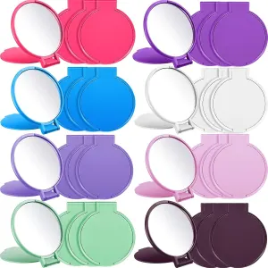 80 Pcs Compact Mirrors Lady Gits Bulk Git or Women Mini Vintage Pocket Mirrors or Purse Small Portable olding Round Makeup Stus or Travel Daily Use Party avors