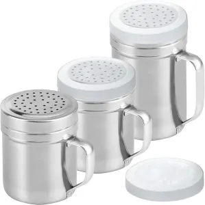 [10oz + 10oz + 14oz] Stainless Steel Dredge Shaker Bundle - by