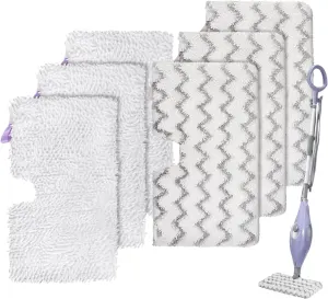 S3501 or Shark Steam Pocket Mop Pads: Washable Steam Mop Replacement Pads or Shark Steamer S3601D S3601 S3801CO S3901 S3550 SE450 (6Pack)