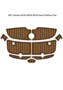 2007 Yamaha SX230 SR230 AR230 Swim Platform Pad Boat EVA Foam Teak Floor Mat SeaDek MarineMat Gatorstep Style Self Adhesive