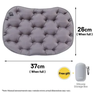 Portable Outdoor Inflatable Seat Cushion, Multi-Functional Inflatable Storage Box and Seat Cushion Combo, Portable Folding Seat Cushion for Camping and Travel, Portable Push-to-Inflate Cushion