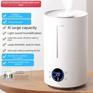 Household Humidifier – Quiet for Bedroom, Small with Large Spray Output, Suitable for Air Conditioning Rooms, Pregnant Women, Babies, and Aroma Diffuser
