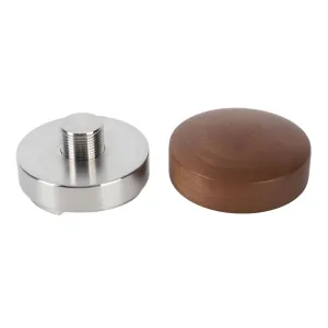 58mm Coffee Distributor Tamper Adjustable Depth Coffee Leveler Coffee Distribution Tool With Walnut Wood Handle