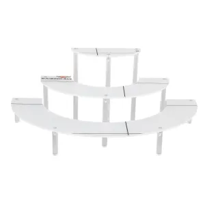 Acrylic Display Stand Transparent 3 Tiered Product Food Dessert Stand Round Display Riser Detachable Display Shelf for Home Restaurant Office Store