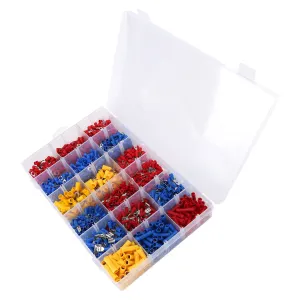 1200PCS Wiring Terminal Mini Portable Copper Tube Insulated End Wire Connector Kit1200PCS