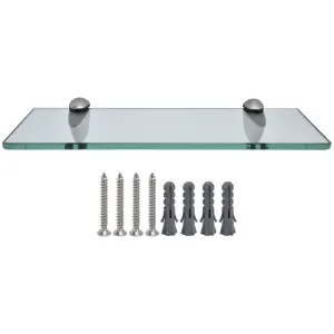 Bathroom Glass Shelf WallMounted Zinc Alloy Storage Rack Bathroom Accessory for Home