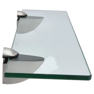 Bathroom Glass Shelf WallMounted Zinc Alloy Storage Rack Bathroom Accessory for Home