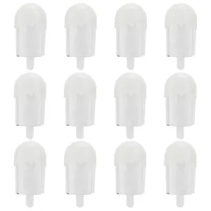 12Pcs Ice Cream Shape Candy Box Plastic Candy Case Container Wedding Party SuppliesWhite