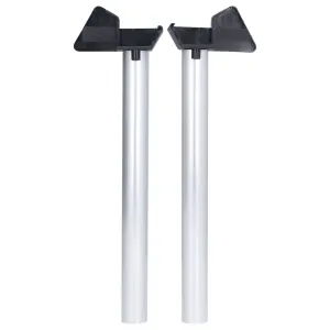 2Pcs Greenhouse Rain Gutter Drains Silver Drainage Downpipe Gutter Kit Gutter Water Butt Pipe Kit