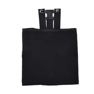 Foraging Bag Canvas Foldable Portable Thick Unique Simple Appearance Belt Fruit Picking Pouch for Outdoor CampingBlack