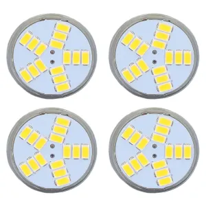 4Pcs MR11 LED Bulb 5W 500lm Bulb Replacement with 15 Beads Double Pin Base for Spotlight Landscape LampCold White