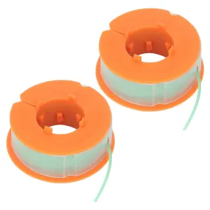 2Pcs Lawn Mower Spool Line Nylon Trimmer Accessories Replacement Fit for BOSCH ART 30 ART 30FA Green
