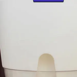Self Watering Plastic Flowerpot Transparent Double Layer Detachable Light Flowerpot for Balcony White Large