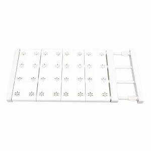 Closet Dividers Shelf Dividers Closets Shelf Closet Separator Stretchable Perforation Free for Organization Shortage Length 18.90‑31.50in