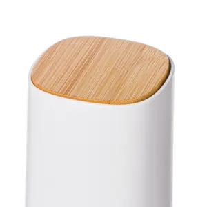 Toothpick Holder Automatic Push Multi Purpose Division Design Toothpick Container for Cotton Swab Dental Floss Green