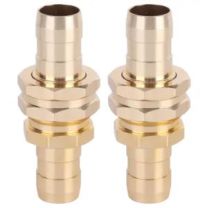 2Pcs G3/4 Aluminum Alloy Hose Repair Connector Water Hose End Mender with Clamp for Garden