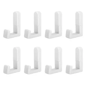 8 Set Cabinet Wall Mounted Single Robe Coat Hat Hook Towel Hanger Holder for Bathroom700W