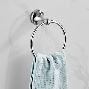 Stainless Steel Towel Ring Wear Resistant Anti Rust Towel Round Holder for BathroomTowel Ring