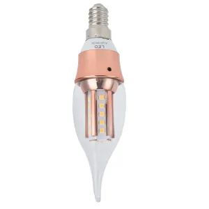 E14 Lamp Bulb Crystal Chandelier 9W LED Candle Bulb for Home Living Room Warm Light 220V