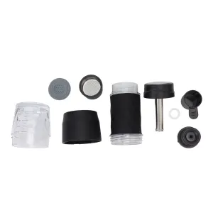 Maual Hand Coffee Maker Portable Travel Coffee Machine Compatible Ground Coffee and Coffee Capsule for Outdoor Black