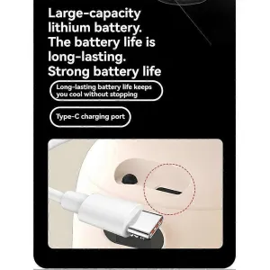 Camping Fan USB Rechargeable Tent Fan with Remote Control LED Light 5 Speeds Timer Portable Ceiling Fan for Camping