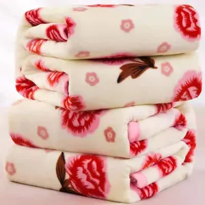 Flannel Blanket Polyester Geometric 120x200cm Meng Meng Bear 120*200cm about 0.8kg