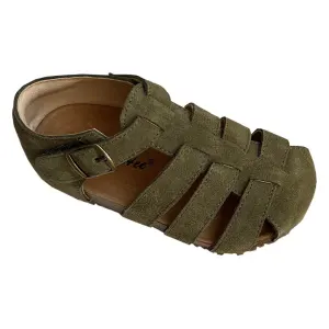 Kwai Kids Leather Shoes Boys Girls Brown 24