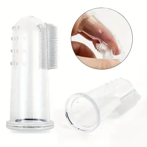 Soft Silicone Pet Finger Toothbrush – Gentle Dental Care for Dogs and Cats, Easy Teeth Cleaning Tool with Recyclable Materials, Perfect for Daily Oral Hygiene