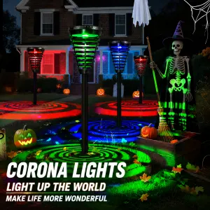 Solar-Powered Decorative Garden Light with RGB Color Modes and Warm White Option, Weatherproof Outdoor Patio Lantern for Festive Ambiance, Auto On/Off at Dusk, Ideal for Pathways, Yards, and Holiday Celebrations
