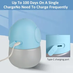 Automatic Soap Dispenser for Kids- Cute Blue Elephant Touchless Foaming Hand Soap Dispenser, 13.5oz/ 400ml for Bathroom Countertop