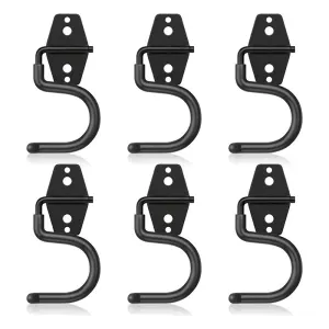 12 Pack Metal Garage Hooks, Heavy Duty S Hooks Tool Hangers for Garage Wall, Shed, Garden Storage Organizer
