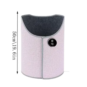 Under Desk Leg Warmer, Personal Electric Panel Space Heater with 360° Fully Enclosed Heating, 5-Speed Adjustment, Folding Electric Heating Foot Warmer for Office Use