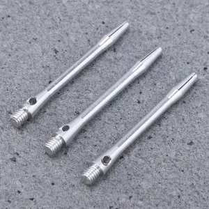 10Pcs Metal Shafts Aluminium Alloy 48mm Silver Cylindrical for Dart Accessories