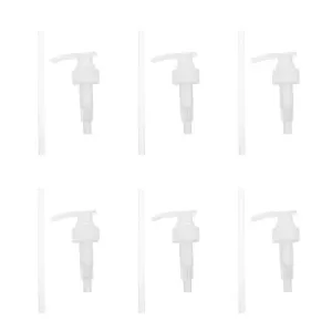 Set of 6 Plastic Lotion Bottle Pumps for Home Use, and Easy to Dispense, Multi-Color Options Available