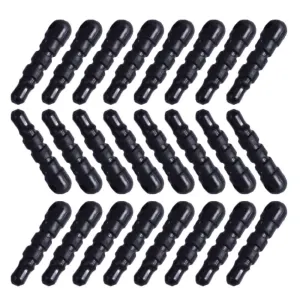 340 Pcs Caps Mobile Dust Plugs Earphone Jack Plug 1.50X0.35X0.35CM Black