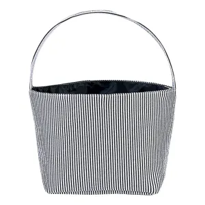 Food Storage ,Halloween Striped Handheld Basket New Halloween Decoration Portable Storage Basket Large Capacity Striped Holiday Decoration Cloth Basket Candy Basket