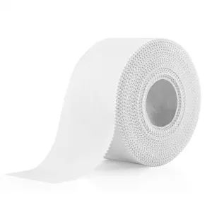 Sports Tape Athletic Bandage for Trainers Fingers Ankles Wrist on Bat Improve Posture and Form Cotton White