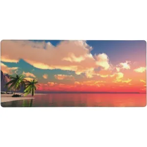 Topographic Map Large Mouse Pad XL White Lines Contour Geographic Extended Large Desk Mat Big Desk Pad 80X30 CM Non-Slip Rubber Base Stitched Edge Long Mousepad,31.5×11.8 Inch