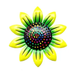 Flower Wall Art Decor, Iron Flower Wall Hanging Home Decoration Accent Artworks for Indoor Kitchen Bedroom Living Office Outdoor Garden Patio Wall Decor