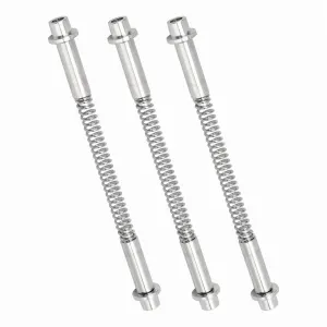 3 Pack K 5131 Storm Door Hinge , Aluminum Screen Door Hinge Pins, Hinge Pins, Bushing Caps, Springs,3 x Hinge Pin,Silver