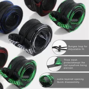 10 x Fishing Rod Sleeves Socks-As Shown