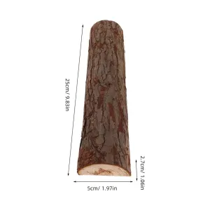 8Pcs Natural Dried Wood Logs for Fire Pits Rustic Fireplace Logs for Garden and Home Decor