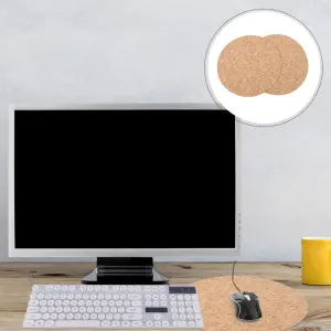2-Pack Wood Color Gaming Mouse Pads for Smooth Precision and Enhanced Productivity