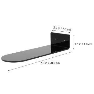 1 Set of Floating Shoes Rack Acrylic Wall Mount Decorative Wall for Sports Shoes Home Use Black for Fan Gear