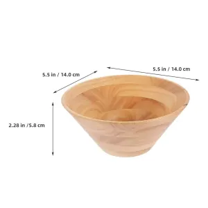Large Wooden Salad Bowl Oversized Fruit Serving Bowl for Kitchen Dining and Entertaining