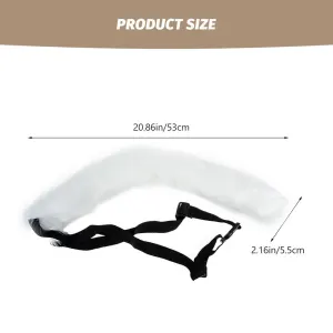 White Polyester Cosplay Tail Decorative Furry Accessory Perfect for Parties and Family Gatherings Size Suitable for Most People