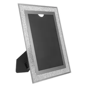 Frames Crystal Glass Photo Frame Mother 20.00X15.00X0.50CM Silver
